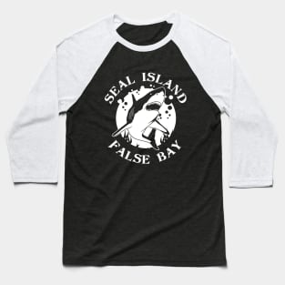 Seal Island - False Bay | Great White Shark Diving Baseball T-Shirt